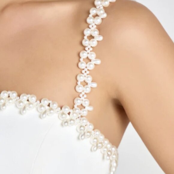 NADINE MERABI EM White Mini/Short Wedding Dress - Picture 6 of 12